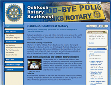 Tablet Screenshot of oshkoshrotarysouthwest.org